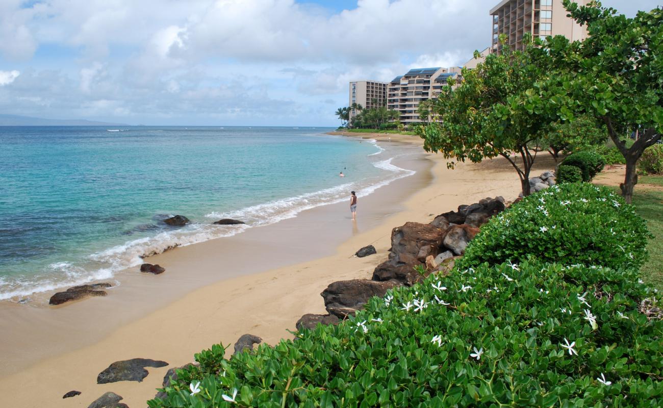 Pohaku beach'in fotoğrafı parlak kum yüzey ile