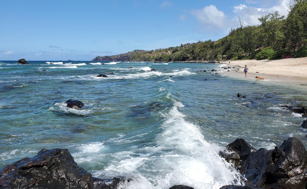 Punalau Beach'in fotoğrafı parlak kum ve kayalar yüzey ile