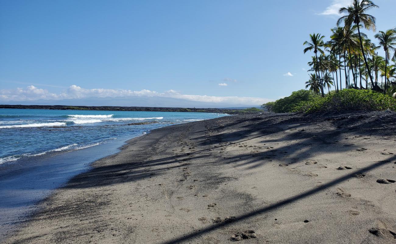 Kiholo Bay Beach'in fotoğrafı gri çakıl taşı yüzey ile