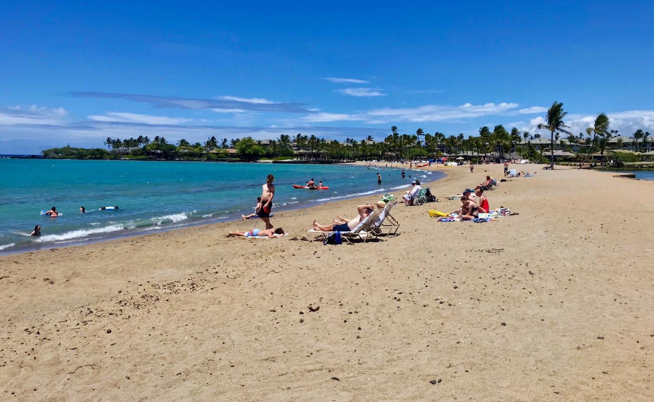 Waikoloa Beach'in fotoğrafı parlak kum yüzey ile