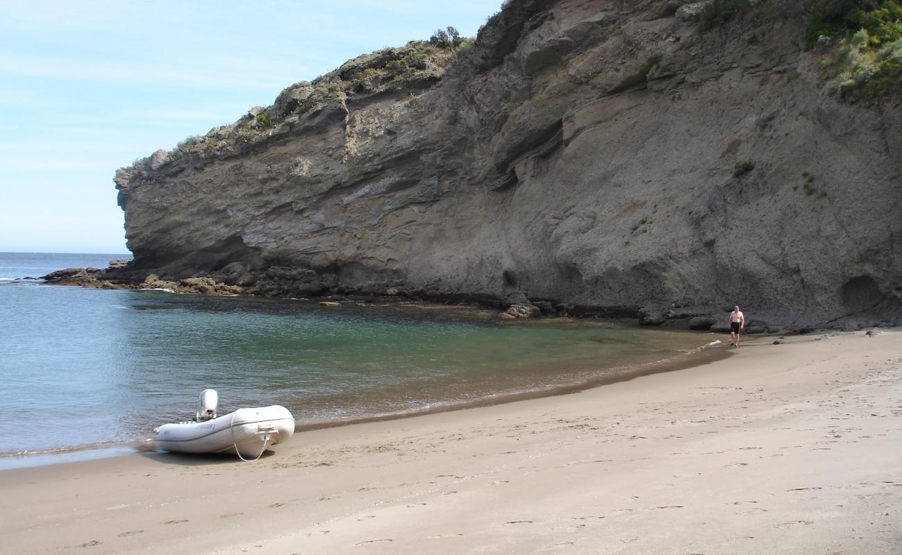 Coches Prietos beach'in fotoğrafı açık bej kum yüzey ile