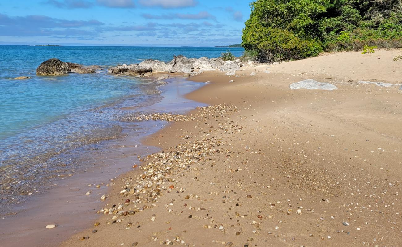 Roadside Park Beach'in fotoğrafı açık bej kum yüzey ile