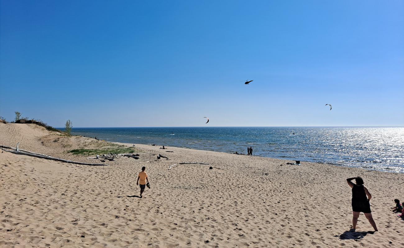 Golden Township Beach'in fotoğrafı parlak kum yüzey ile