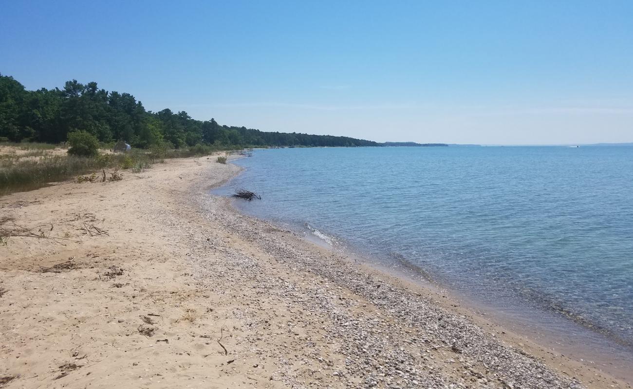 Elk Rapids Day Beach'in fotoğrafı açık bej kum yüzey ile