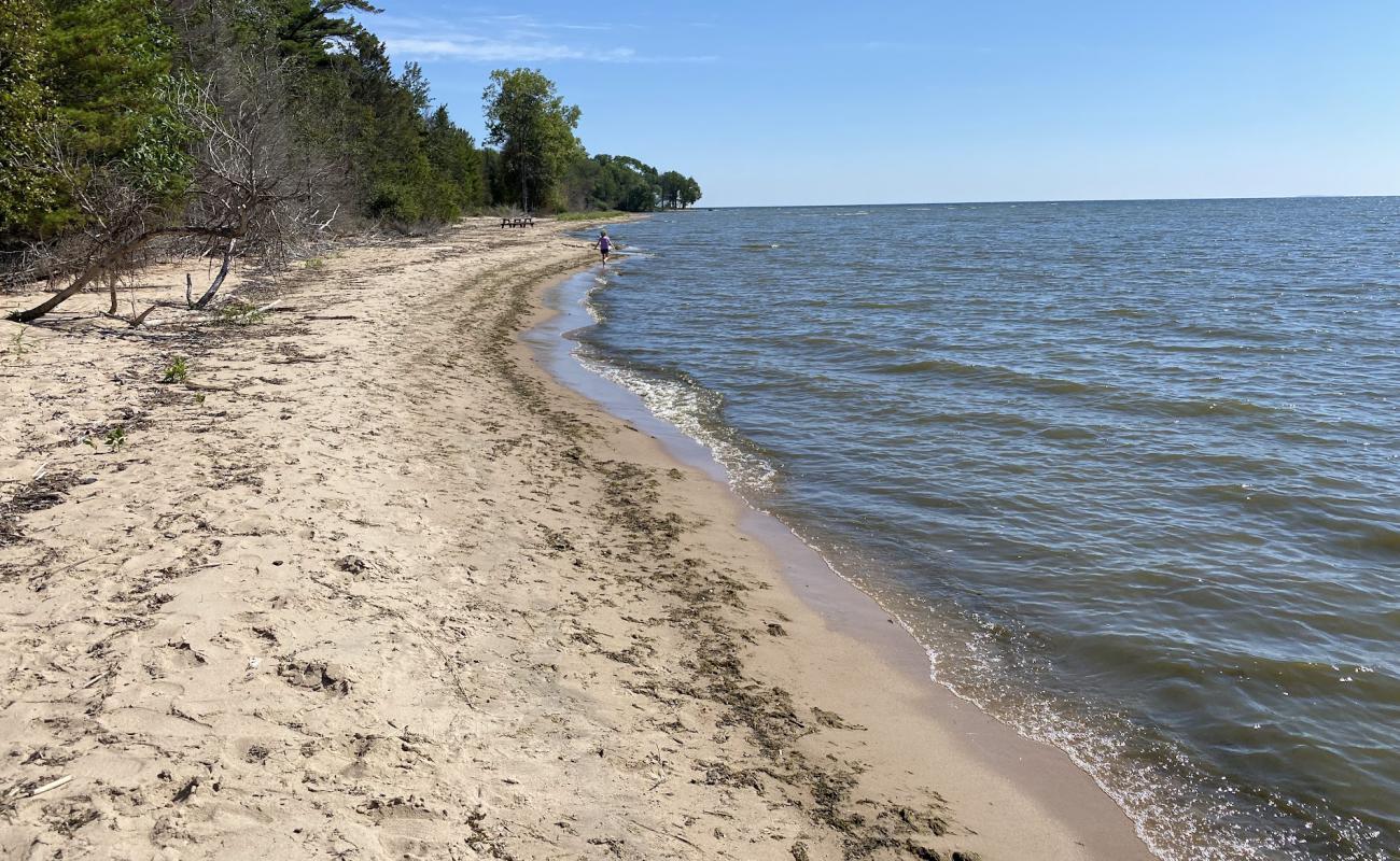 Bailey County Beach'in fotoğrafı açık bej kum yüzey ile