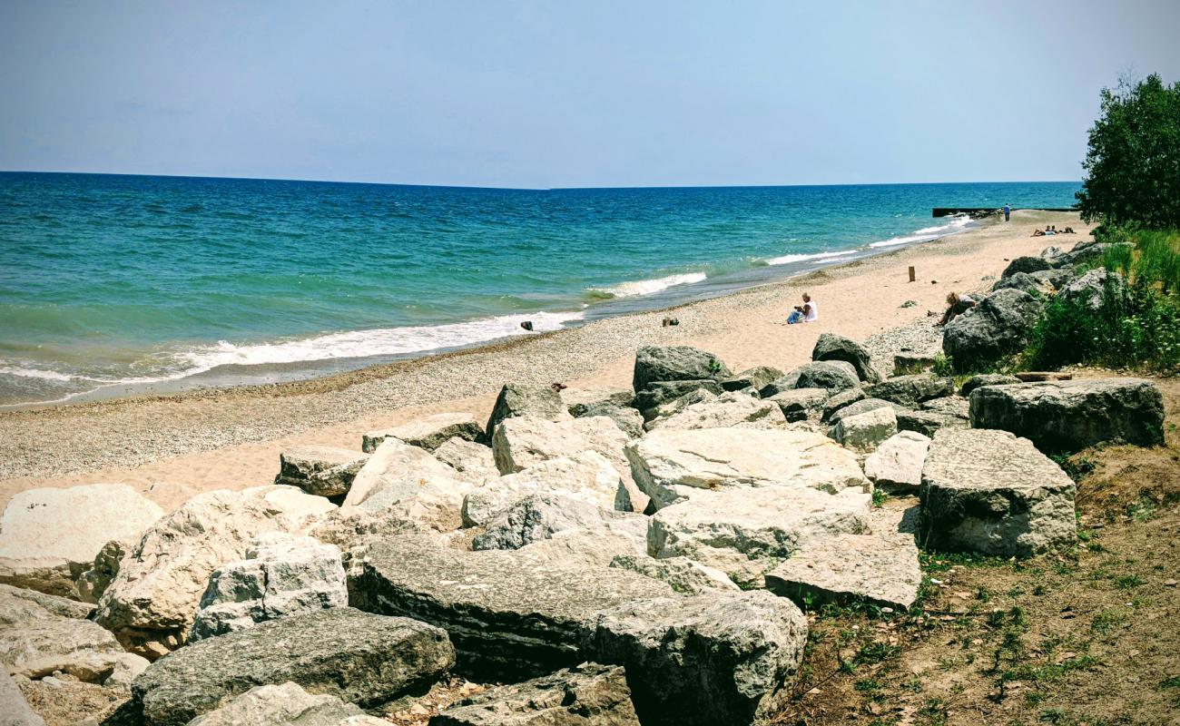 Fort Sheridan Beach'in fotoğrafı çakıl ile kum yüzey ile