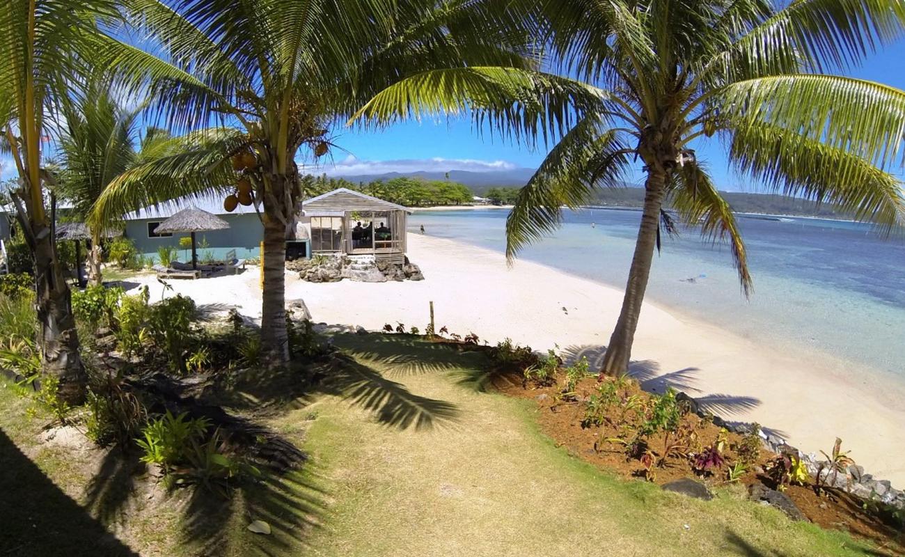 Fagamalo Beach'in fotoğrafı i̇nce bej kum yüzey ile