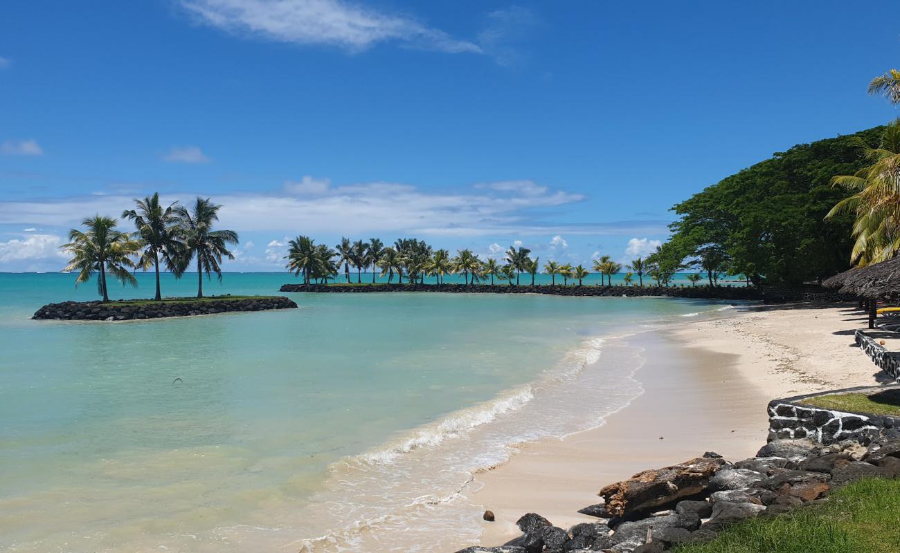 Sheraton Samoa'in fotoğrafı i̇nce bej kum yüzey ile