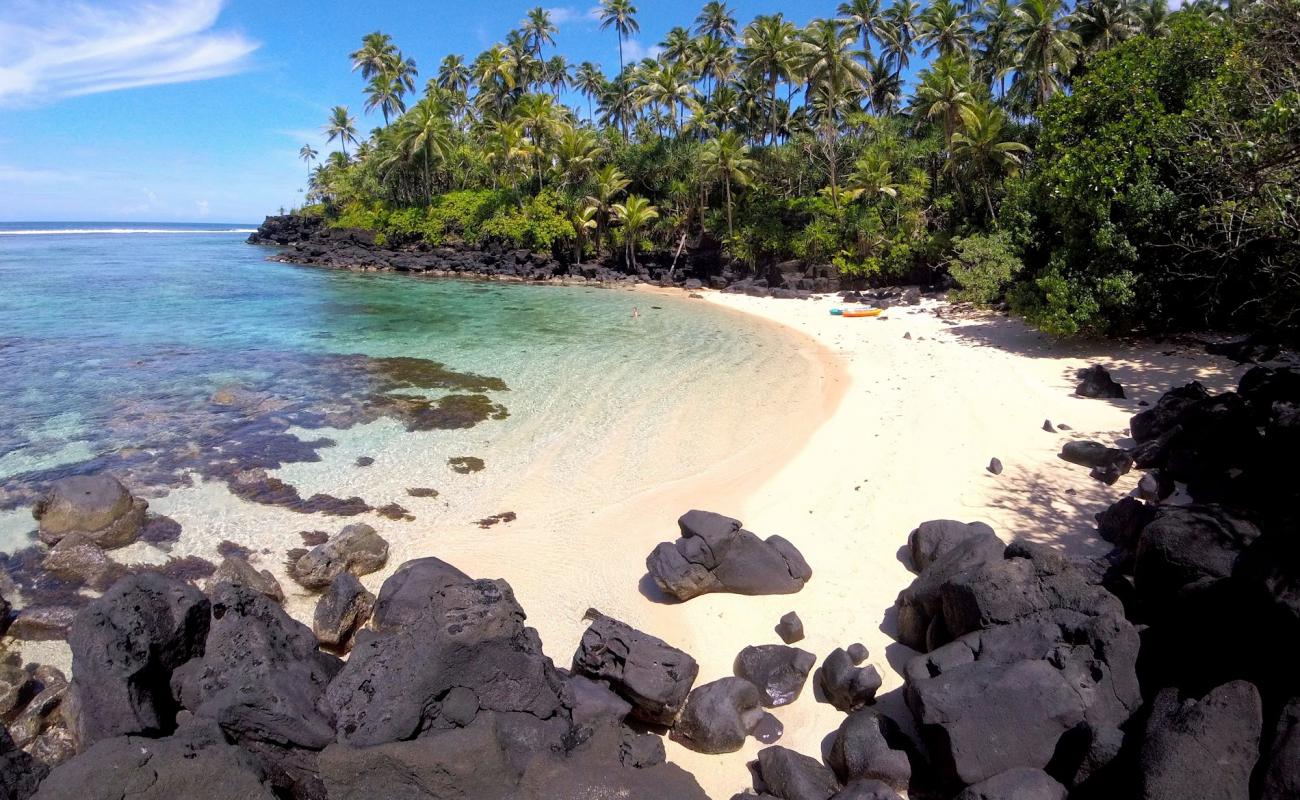 Saletoga Secret Beach'in fotoğrafı parlak kum yüzey ile