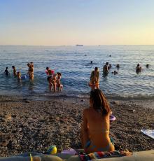 Barcola public beach