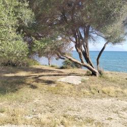 Mesimvria Zoni beach'in fotoğrafı dağlarla çevrili